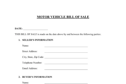 Bill of Sale